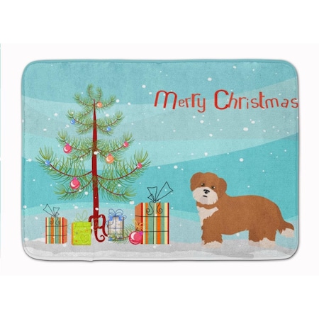 Carolines Treasures Shorkie No.2 Christmas Tree Machine Washable Memory Foam Mat CK3876RUG